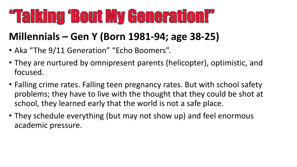 talking bout my generation 2