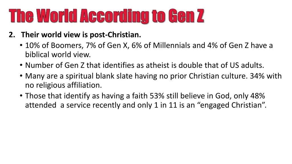 the world according to gen z 1