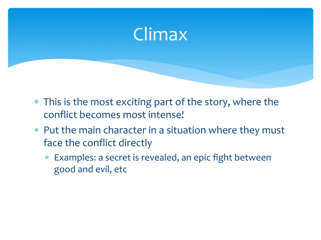climax