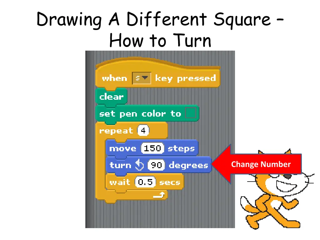drawing a different square how to turn 1