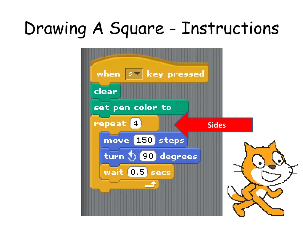 drawing a square instructions 2