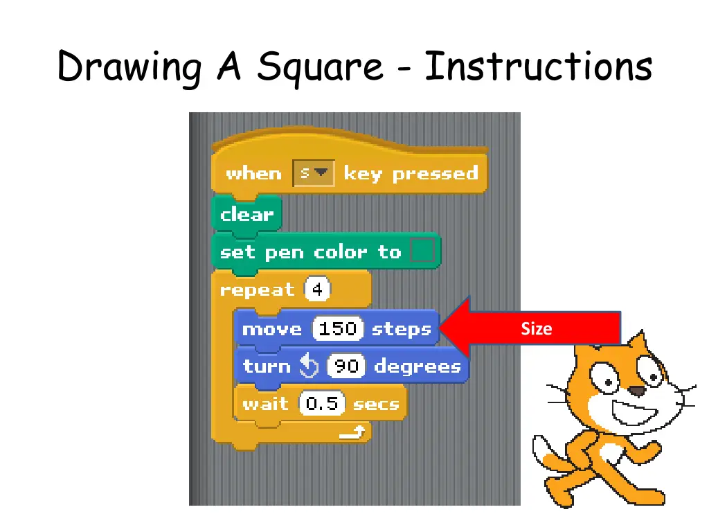 drawing a square instructions 3