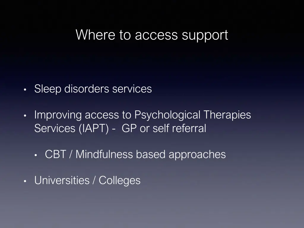 where to access support