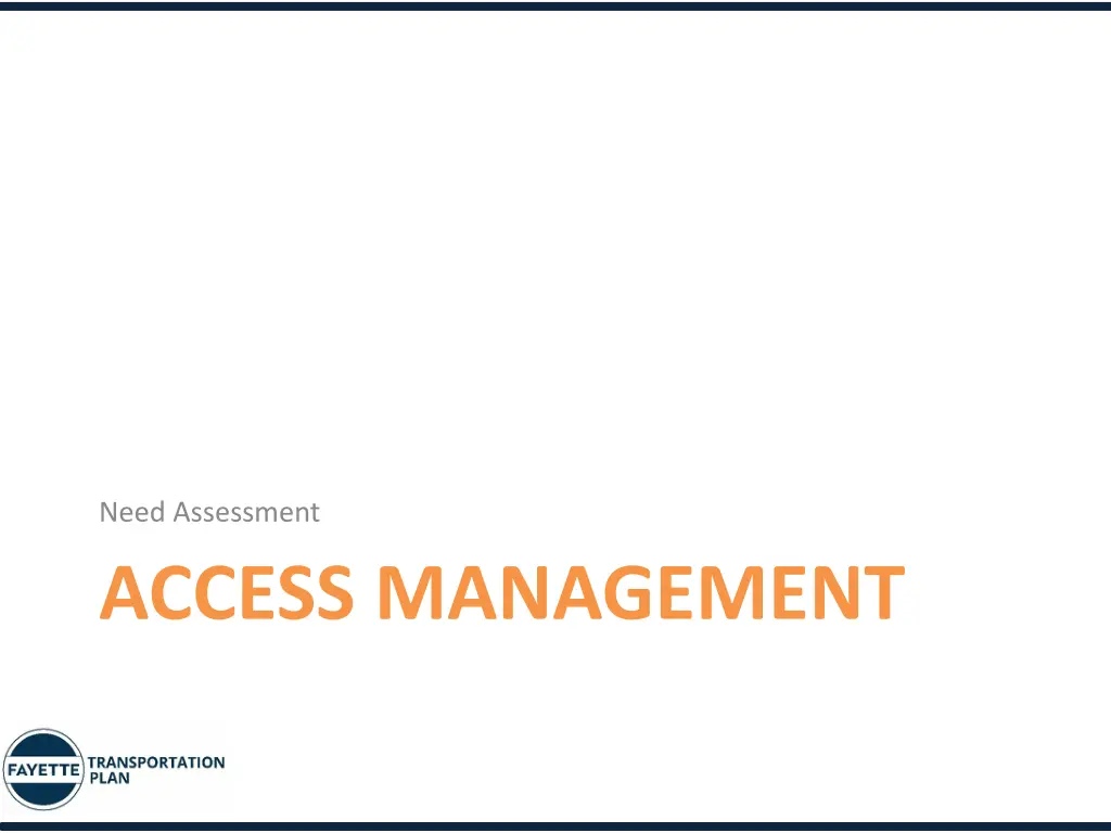 need assessment