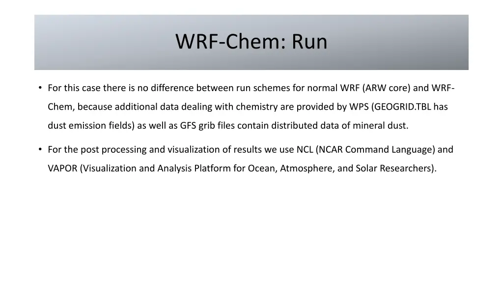 wrf chem run 2