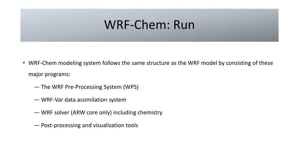 wrf chem run