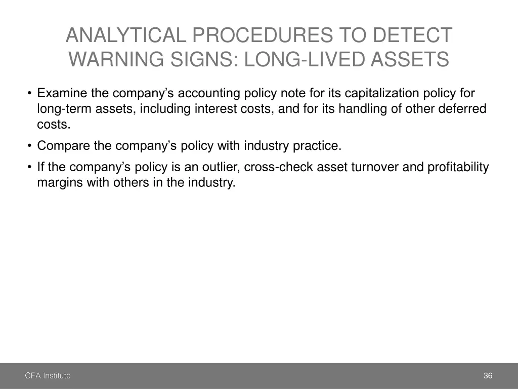 analytical procedures to detect warning signs 3