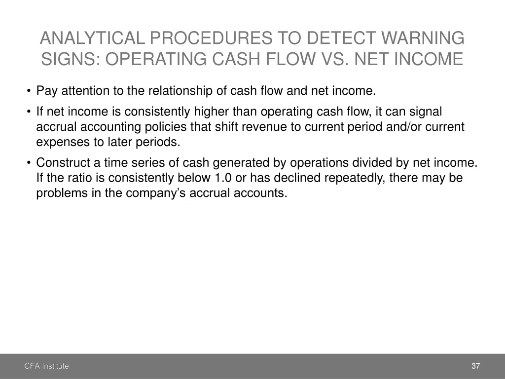 analytical procedures to detect warning signs 4
