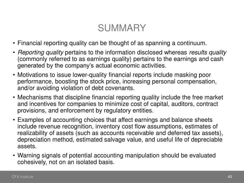 summary