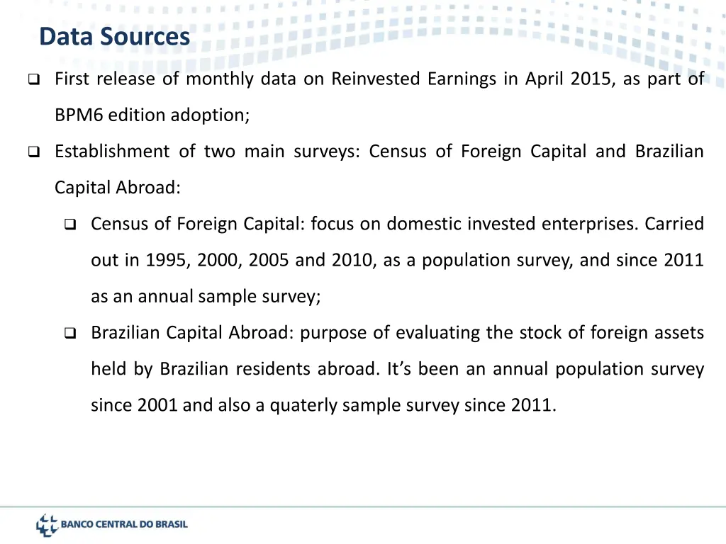 data sources