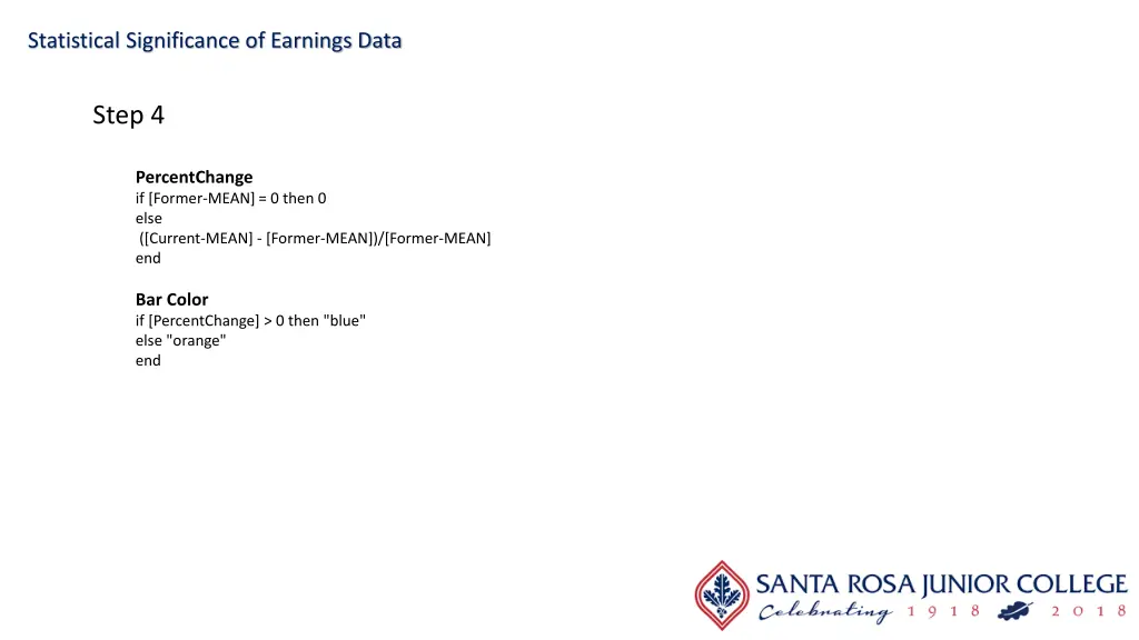 statistical significance of earnings data 16