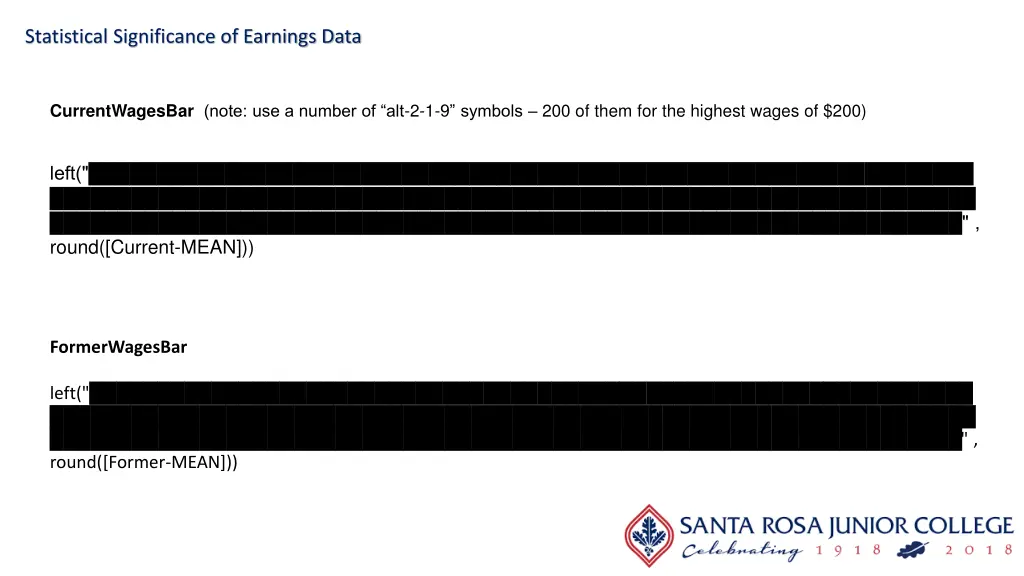 statistical significance of earnings data 21