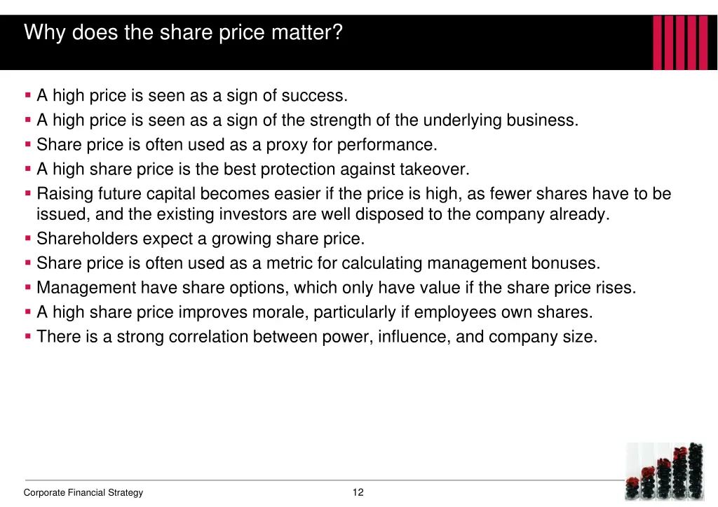 why does the share price matter