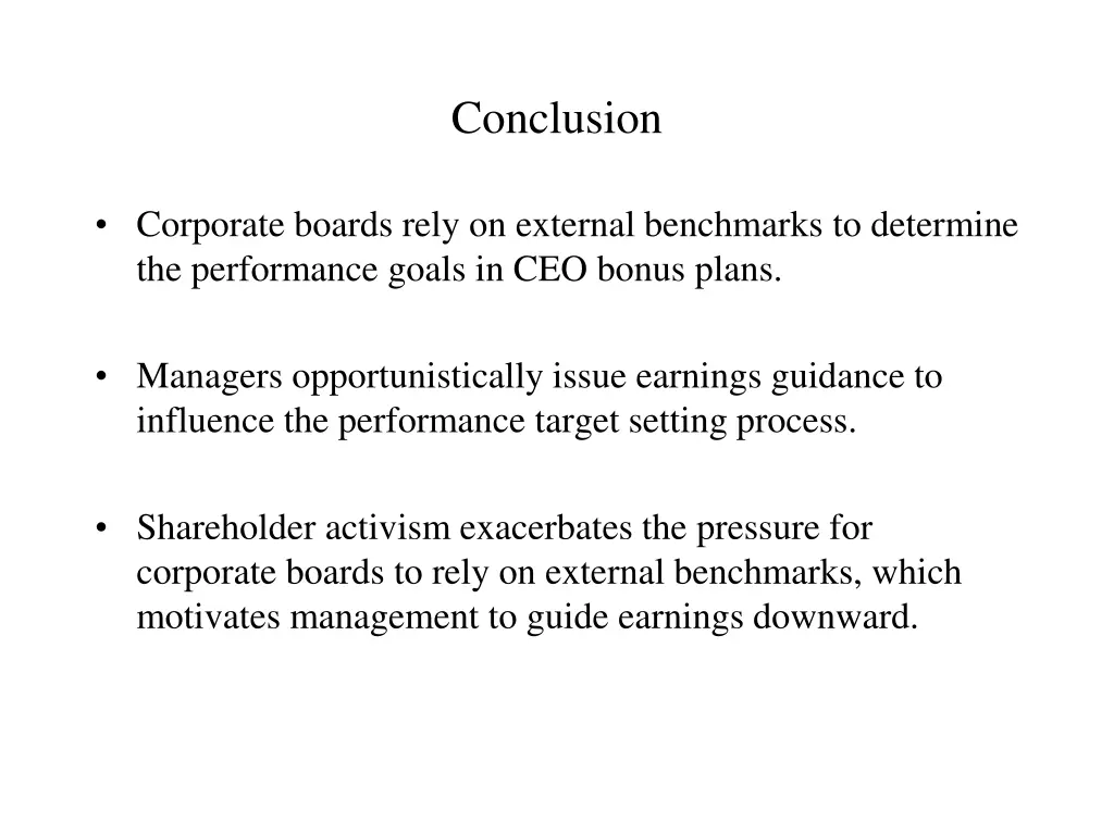conclusion