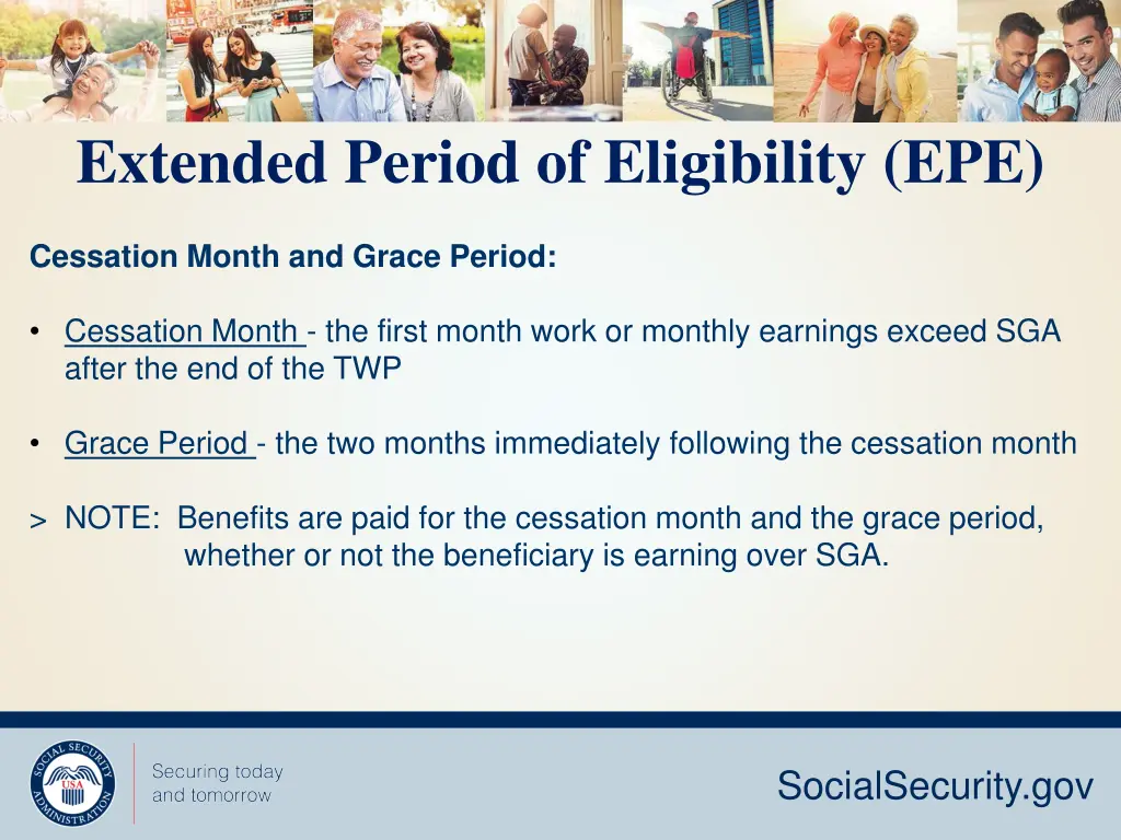 extended period of eligibility epe