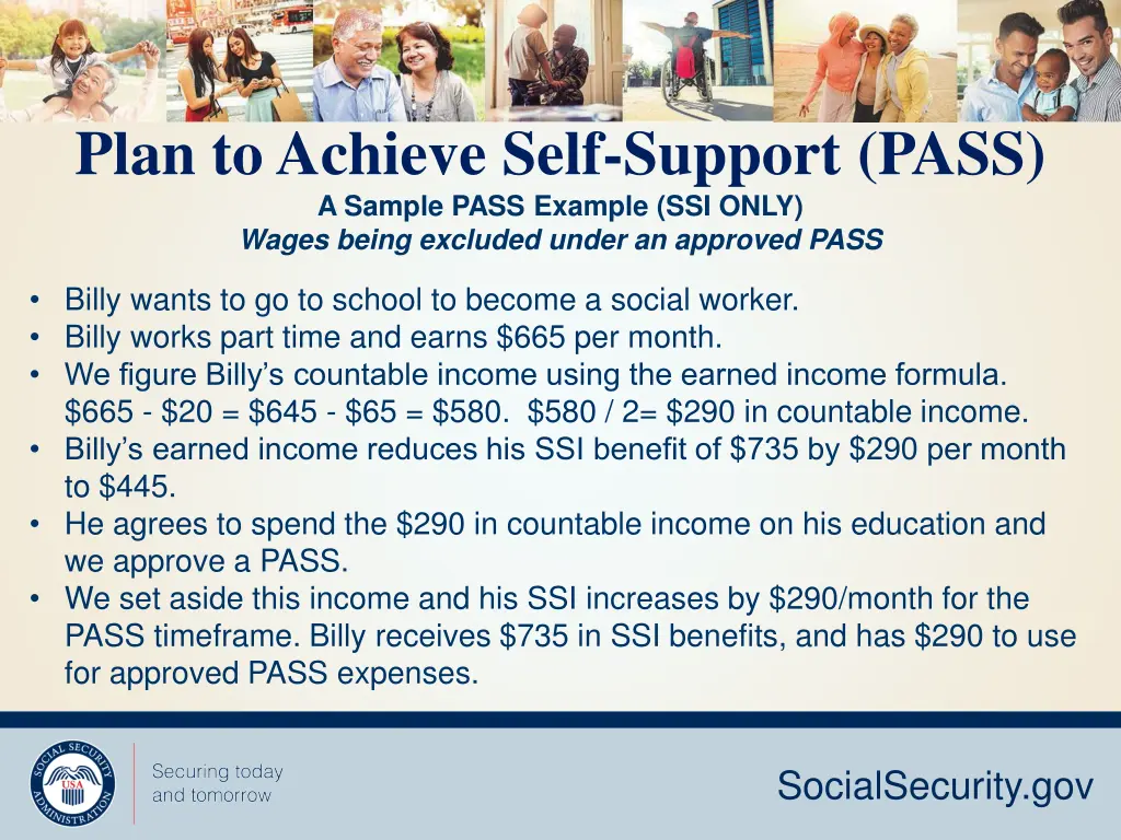 plan to achieve self support pass 2