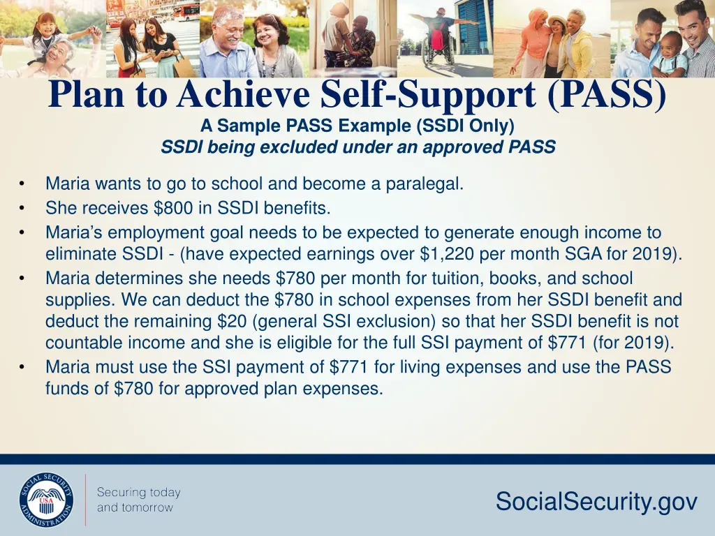 plan to achieve self support pass 3