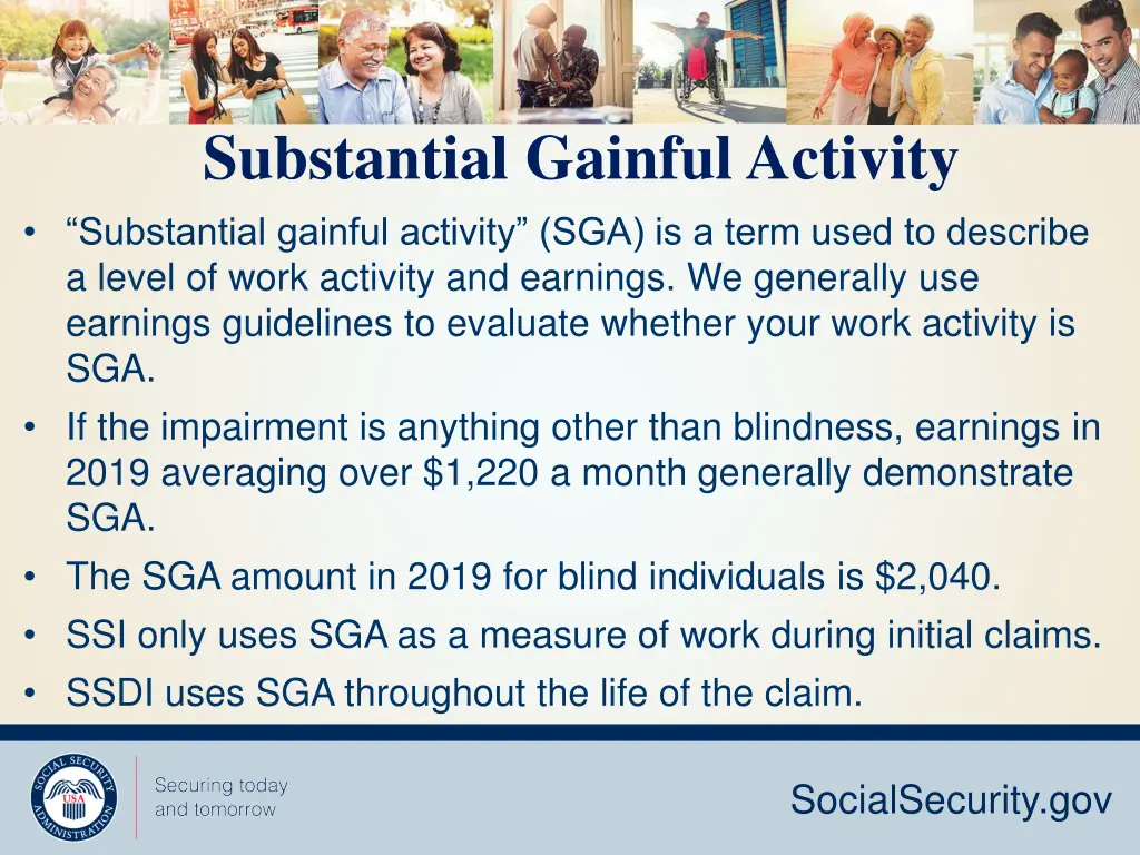substantial gainful activity