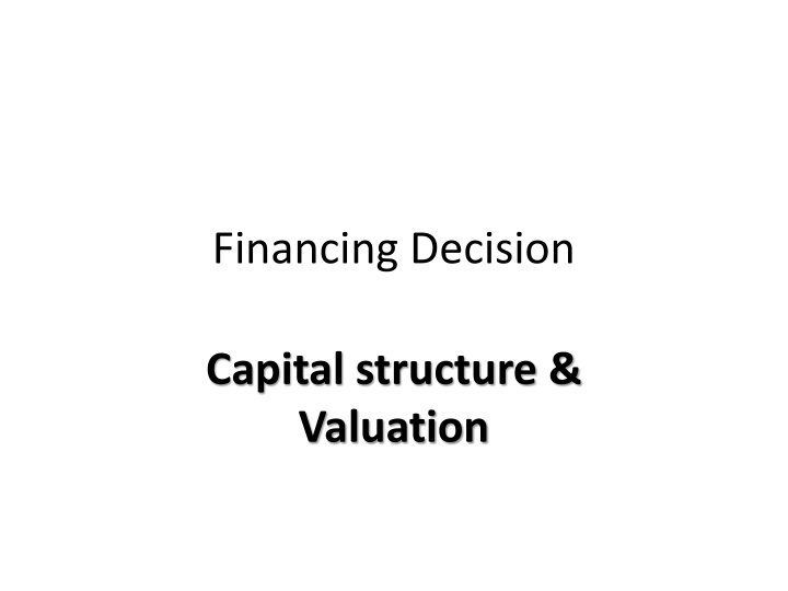 financing decision