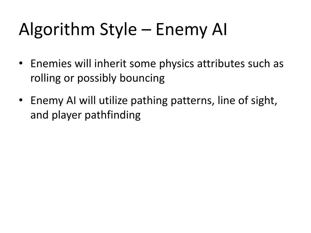 algorithm style enemy ai