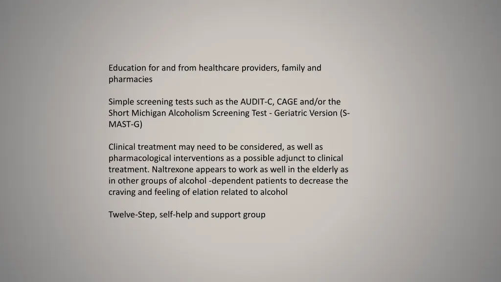 education for and from healthcare providers