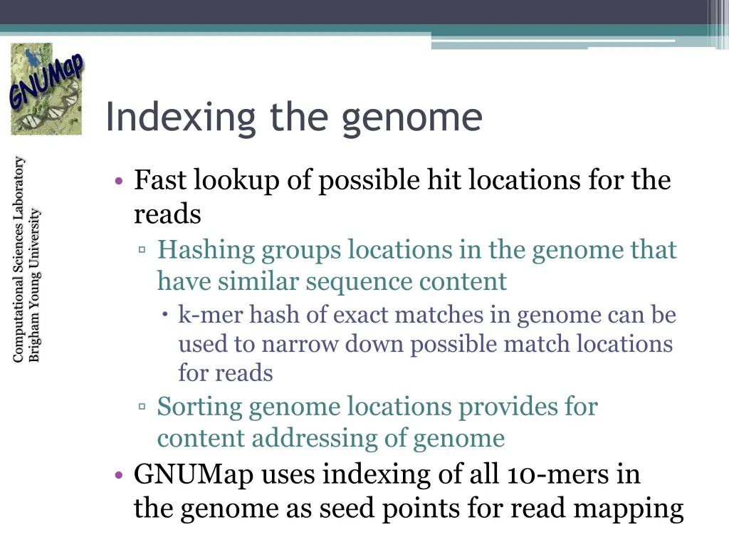 indexing the genome