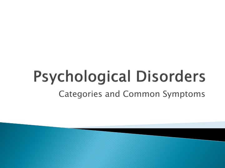 categories and common symptoms