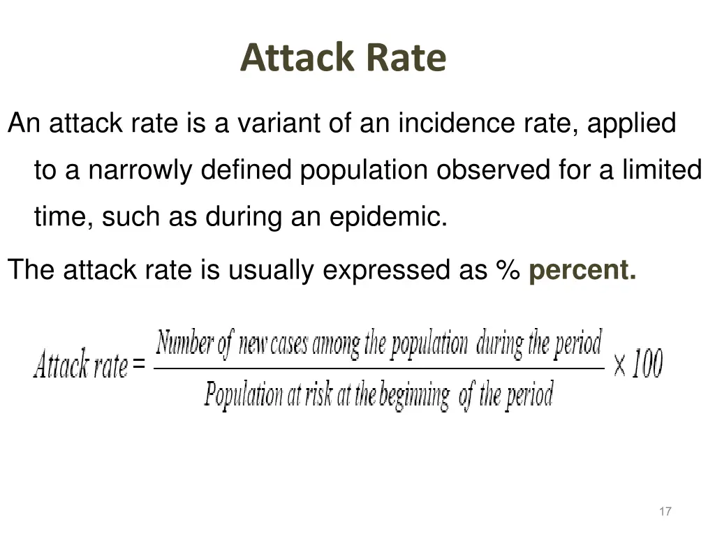 attack rate