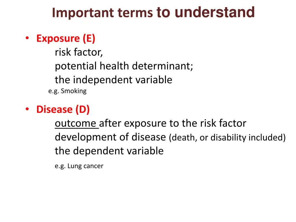 important terms to understand 1