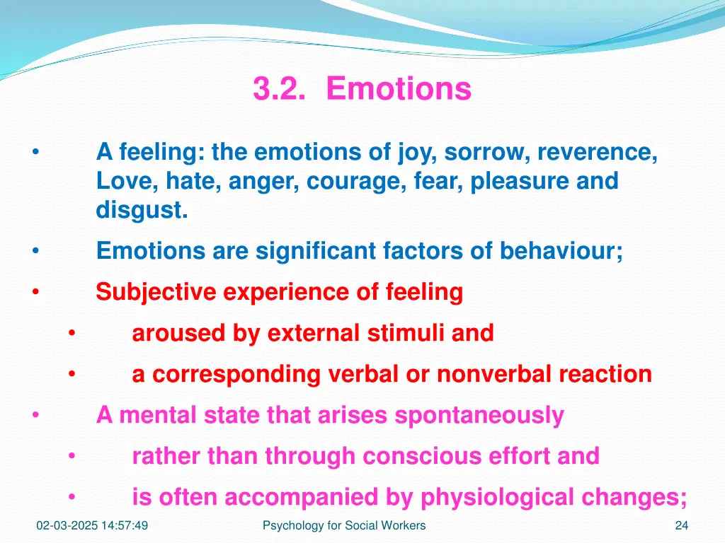 3 2 emotions