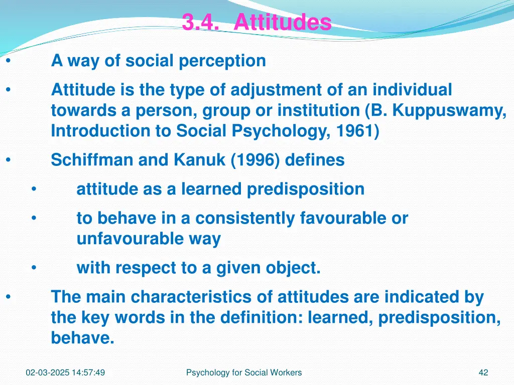 3 4 attitudes