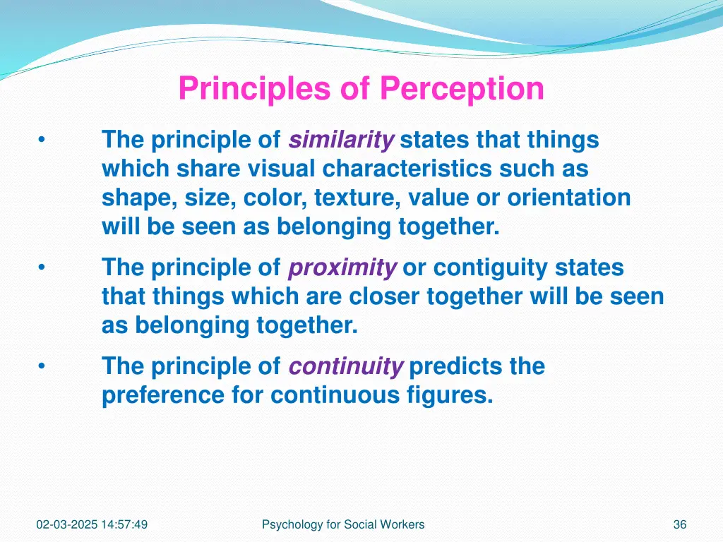 principles of perception 1