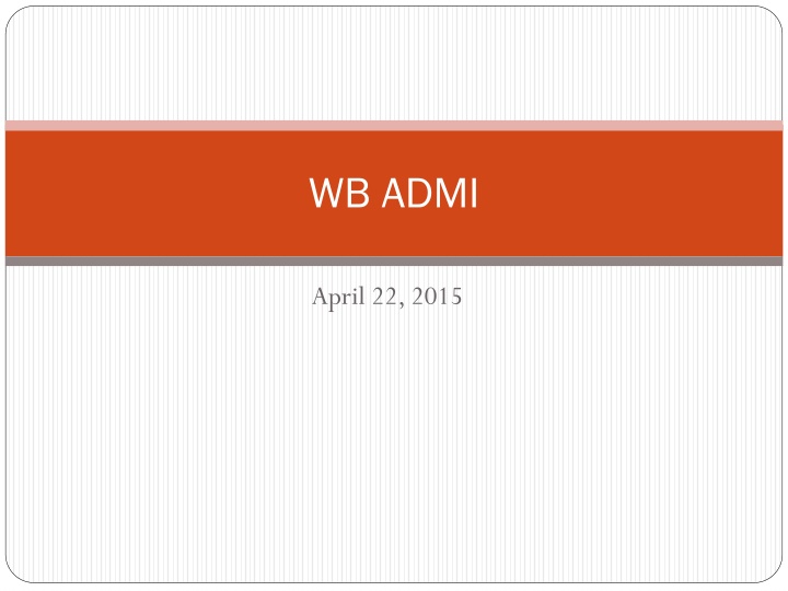 wb admi