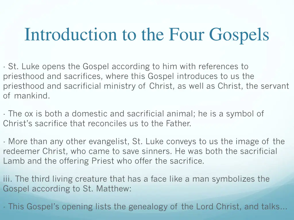 introduction to the four gospels 34