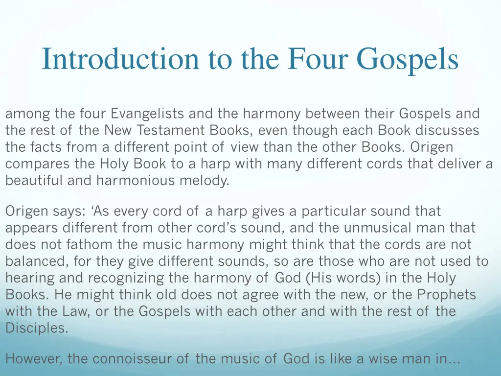 introduction to the four gospels 44