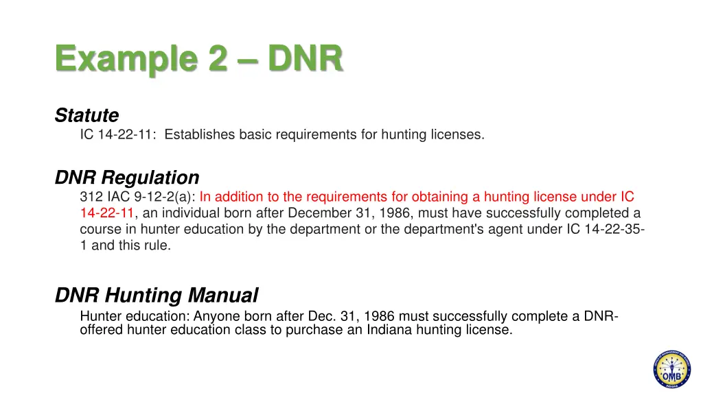 example 2 dnr