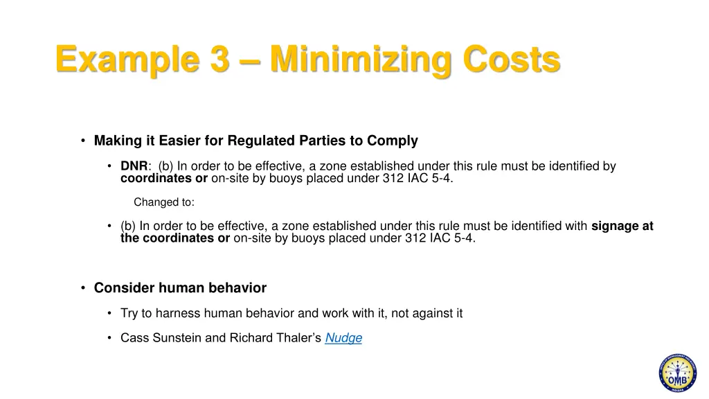 example 3 minimizing costs