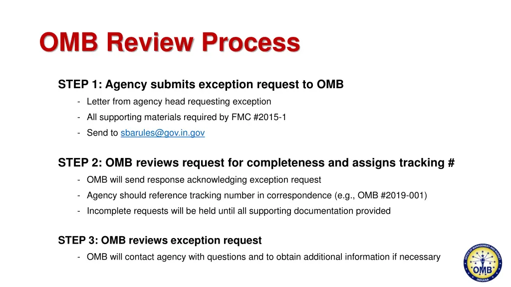 omb review process
