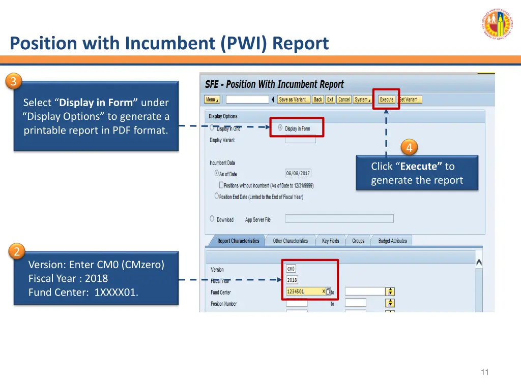 position with incumbent pwi report 1
