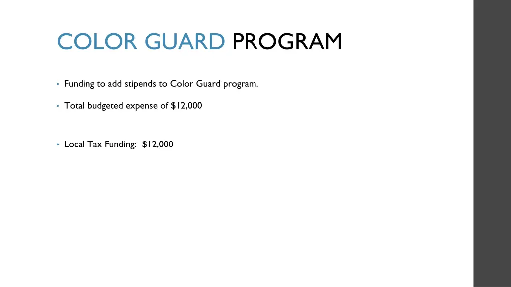 color guard program
