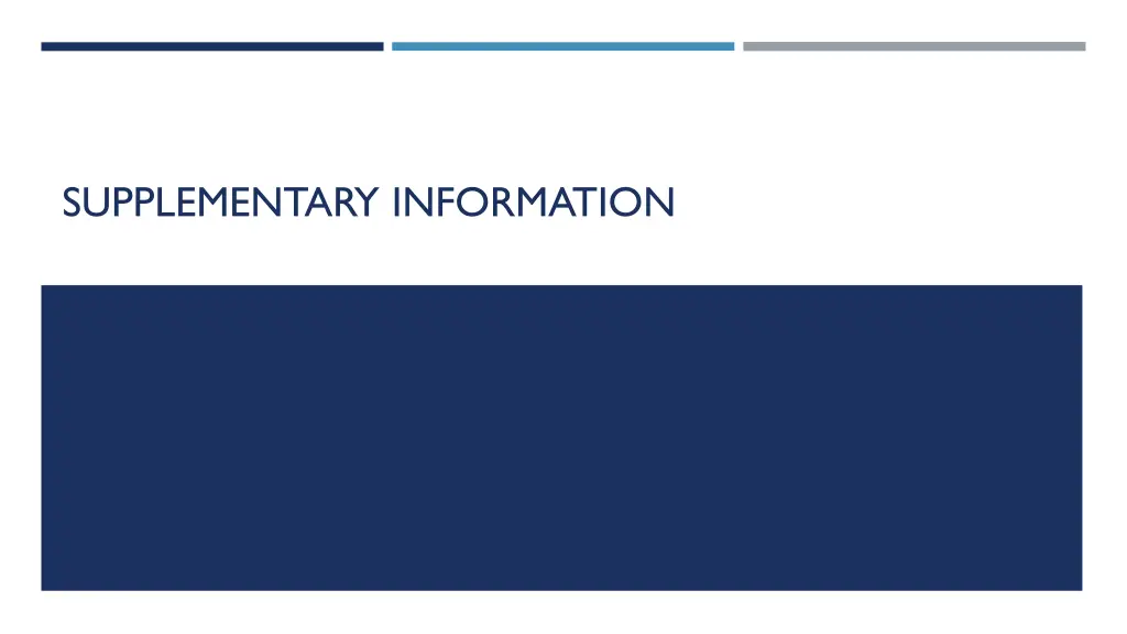 supplementary information