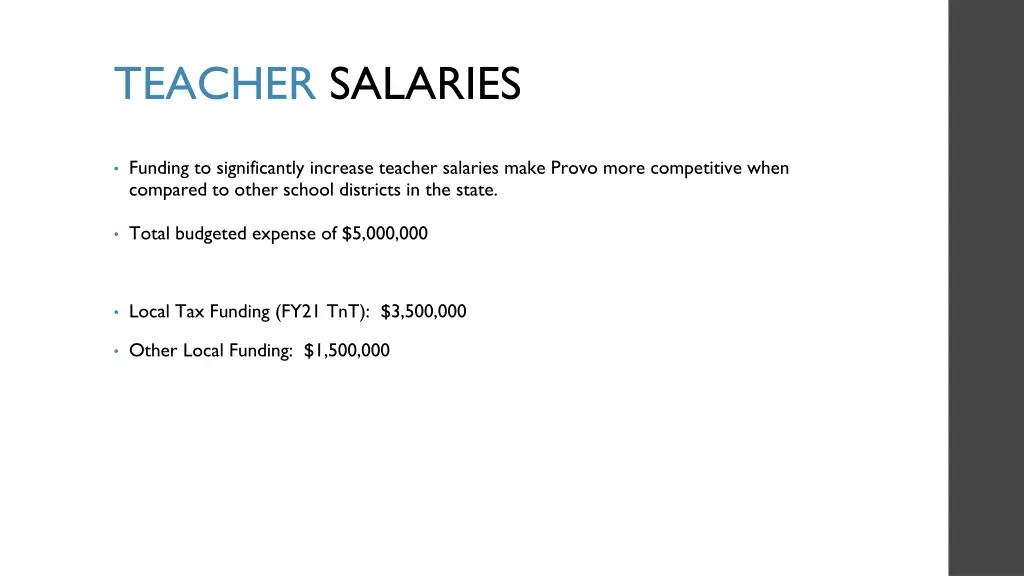 teacher salaries