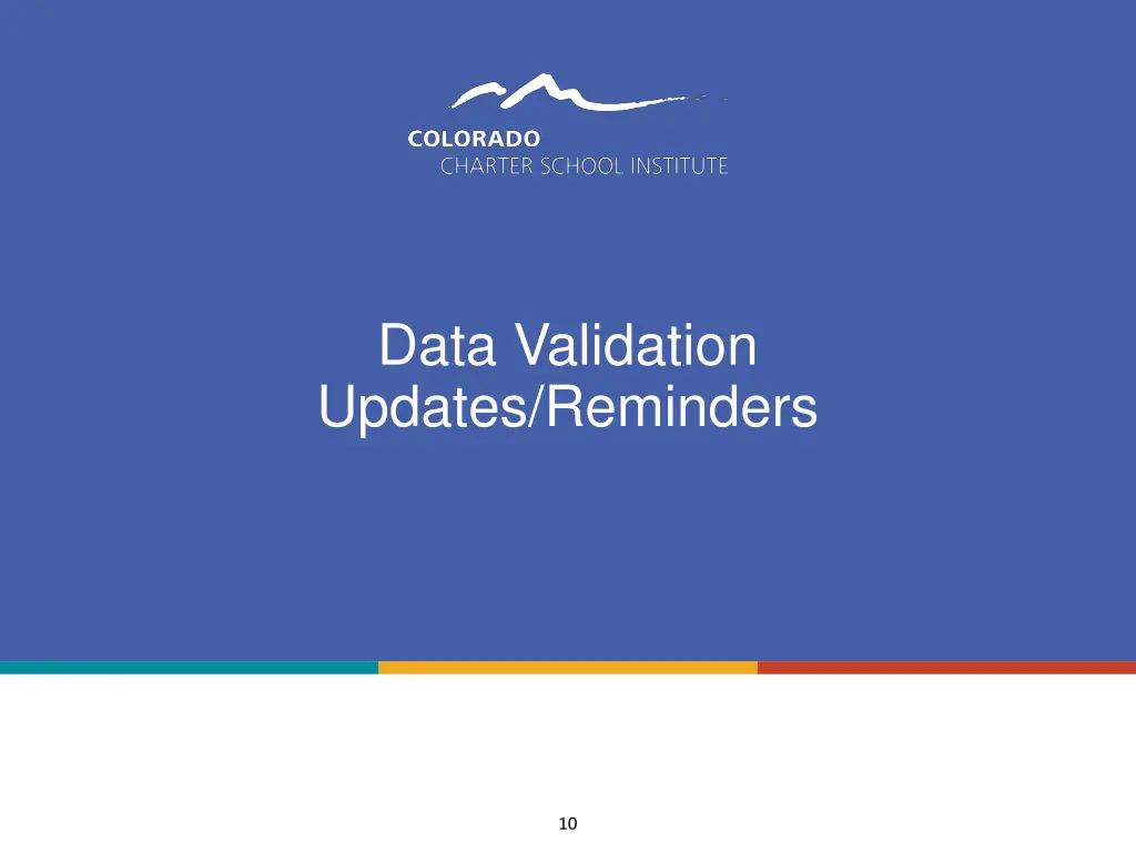 data validation updates reminders