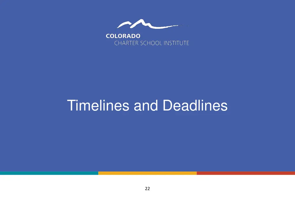 timelines and deadlines