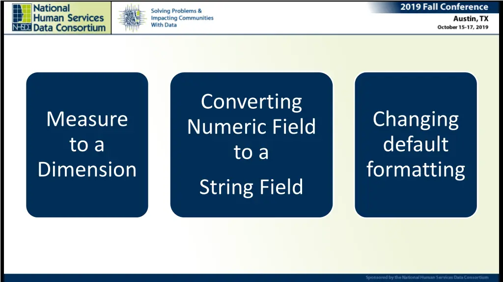 converting numeric field to a