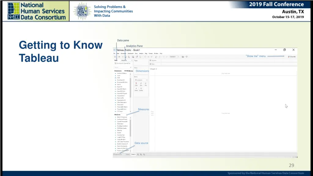 getting to know tableau