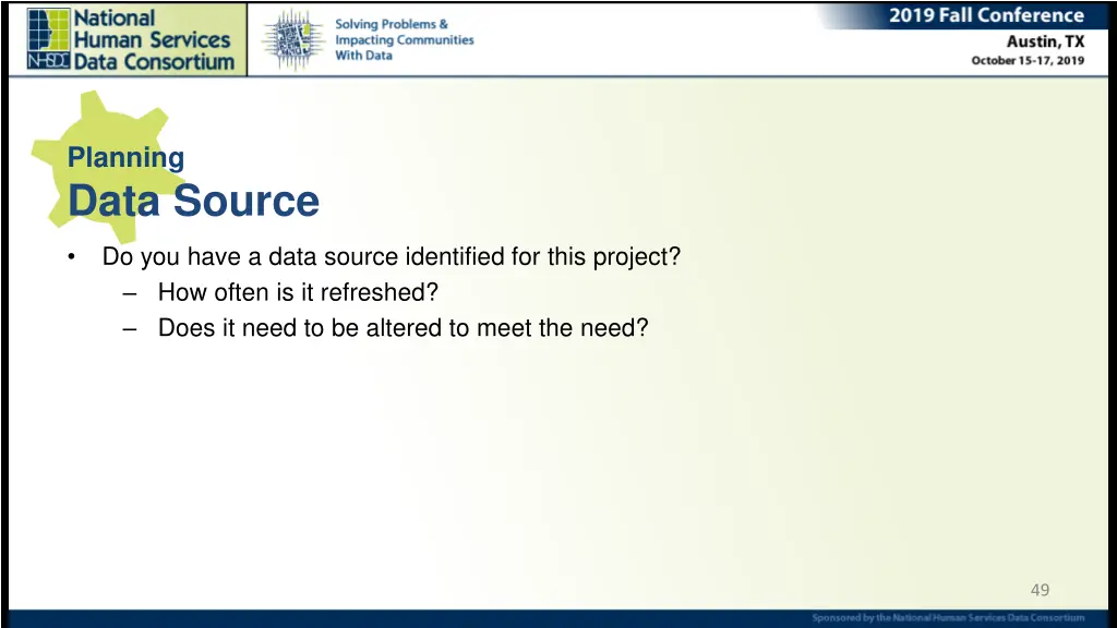 planning data source