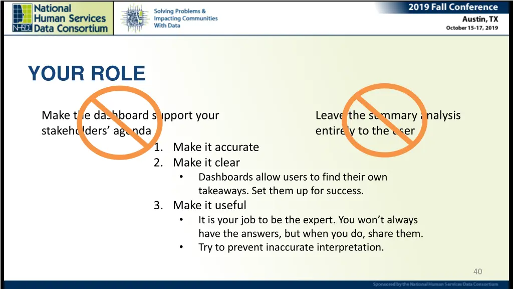 your role