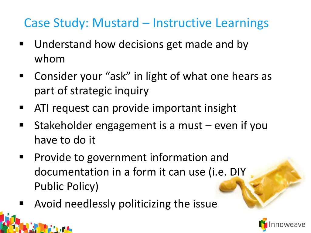 case study mustard instructive learnings