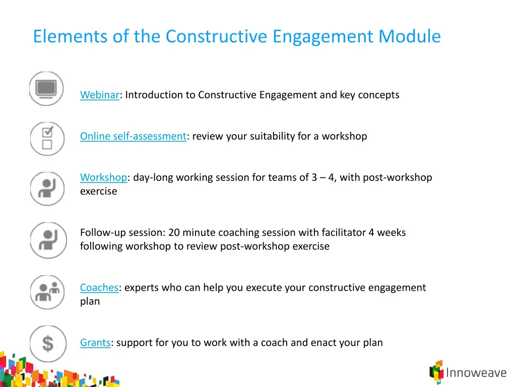 elements of the constructive engagement module